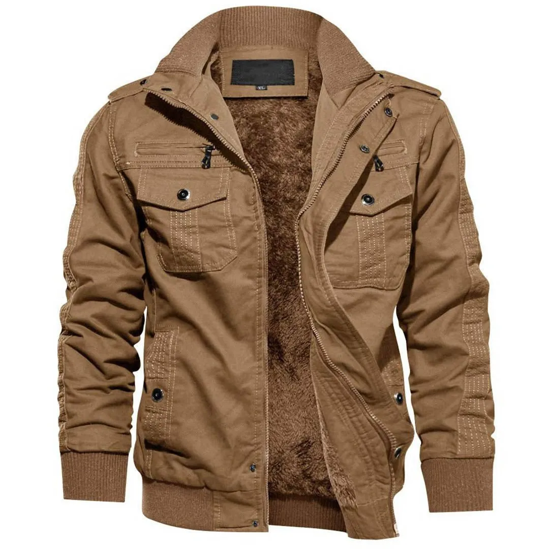 Men's Fleece Lined Tactical Bomber Jacket sold by Tacvasen