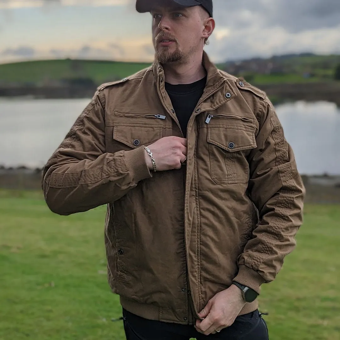 Men's Fleece Lined Tactical Bomber Jacket sold by Tacvasen product image thumbnail 5