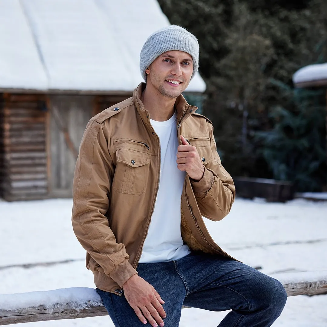 Men's Fleece Lined Tactical Bomber Jacket sold by Tacvasen product image thumbnail 2