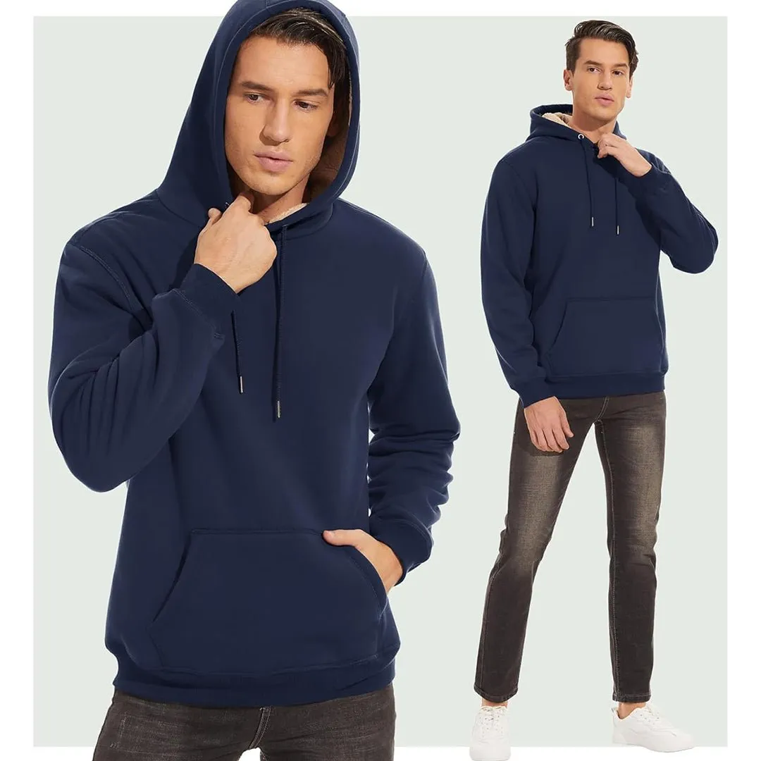 Men's Fleece Hoodie Thick Fleece Lined Sweatshirt sold by Tacvasen product image thumbnail 5