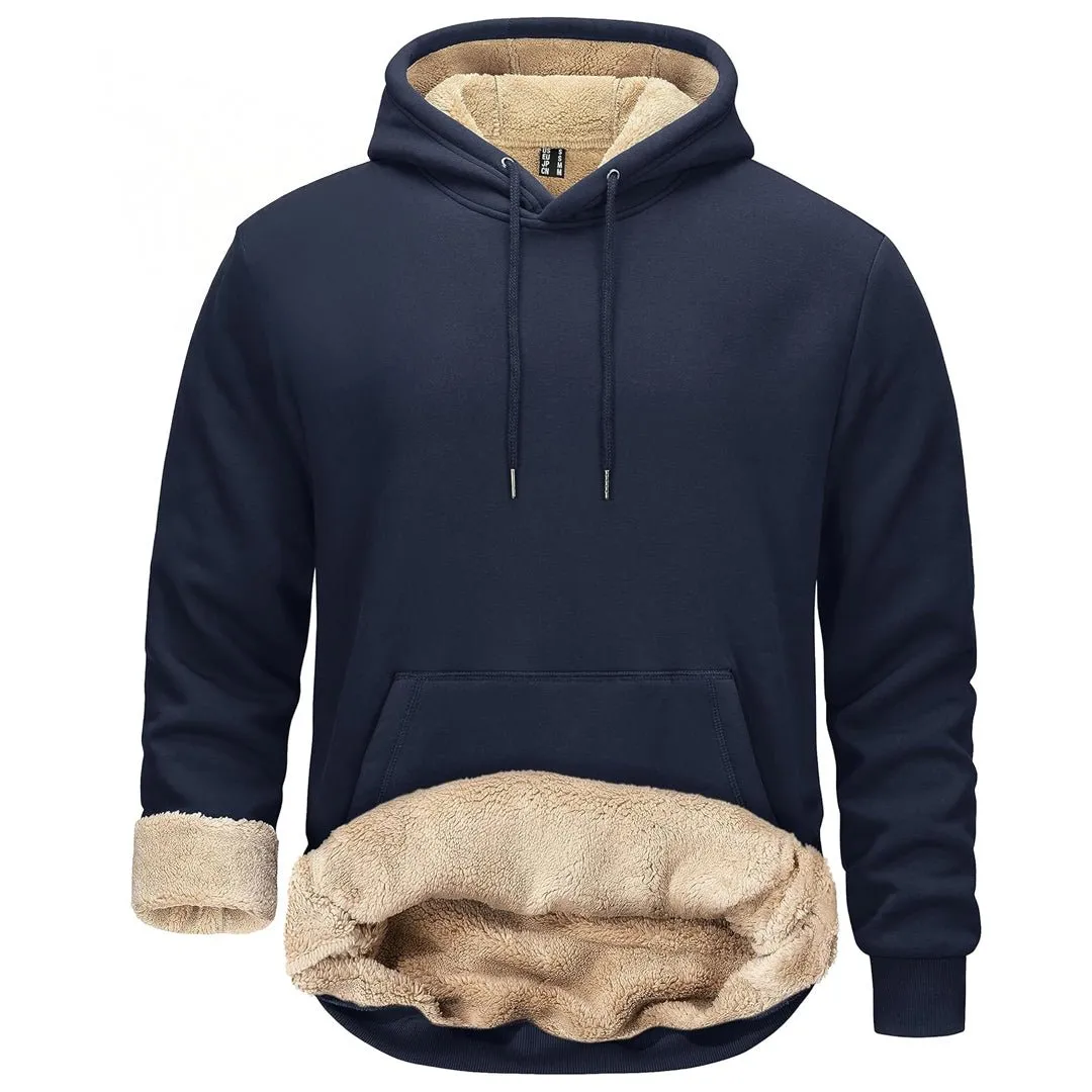 Men's Fleece Hoodie Thick Fleece Lined Sweatshirt sold by Tacvasen product image thumbnail 4