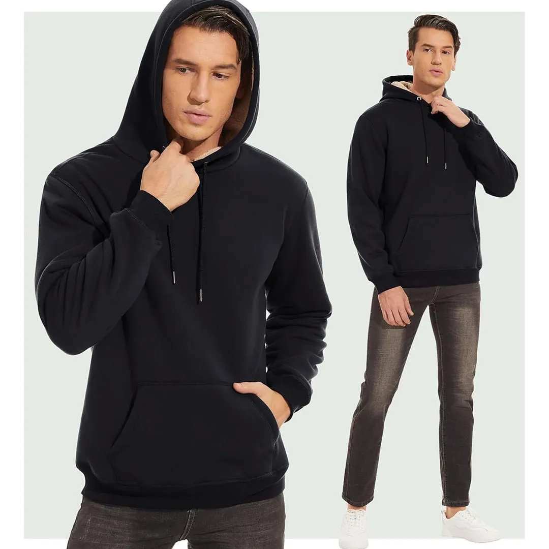 Men's Fleece Hoodie Thick Fleece Lined Sweatshirt sold by Tacvasen product image thumbnail 2
