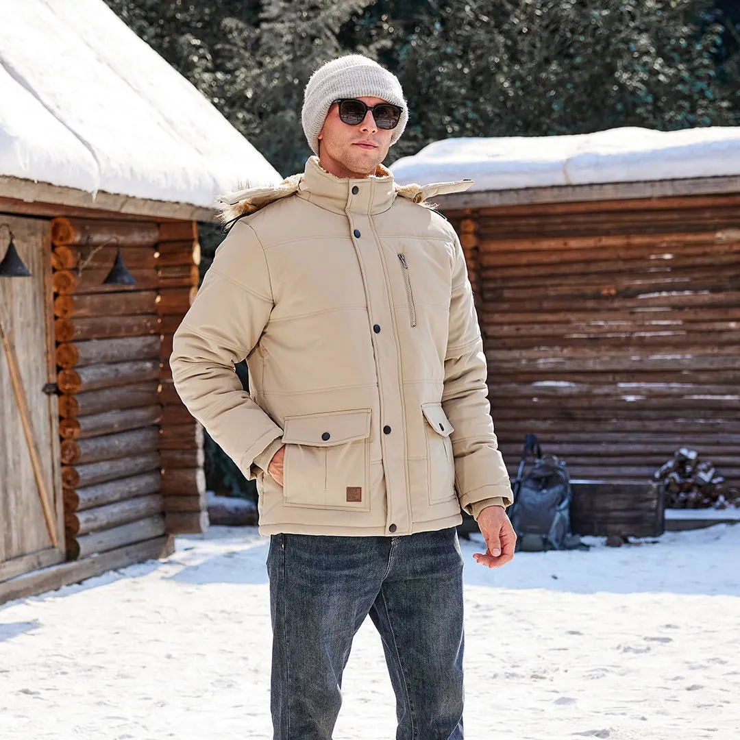 Men's Winter Jacket with Hood Water Repellent Windproof Coat sold by Tacvasen product image thumbnail 5