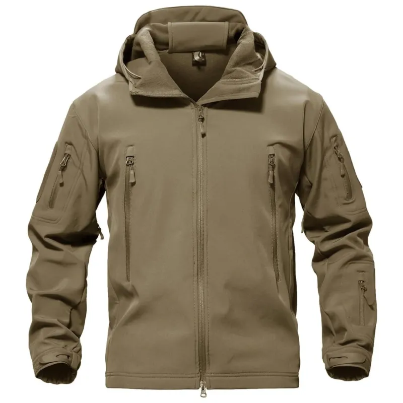 Men's Water Resistant Windbreaker Tactical Soft Shell Coat sold by Tacvasen