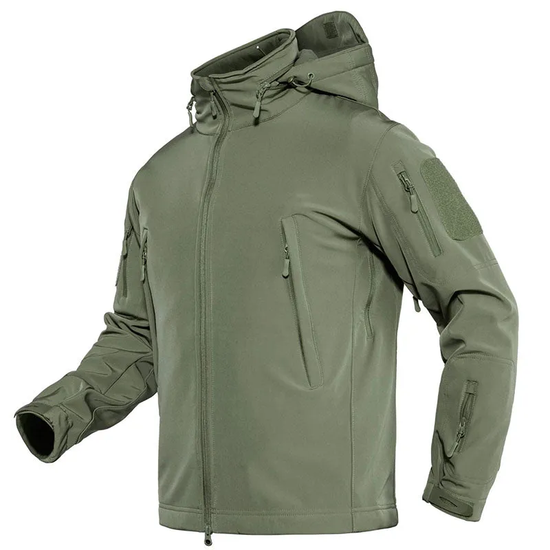 Men's Combat Airsoft Softshell Fleece Army Coat sold by Tacvasen