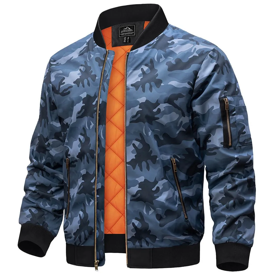 Vintage Bomber Jacket Padded Lined Coat sold by Tacvasen product image thumbnail 5