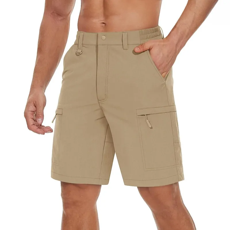 Men's Quick Dry Lightweight 5 Pockets Hiking Cargo Shorts sold by Tacvasen