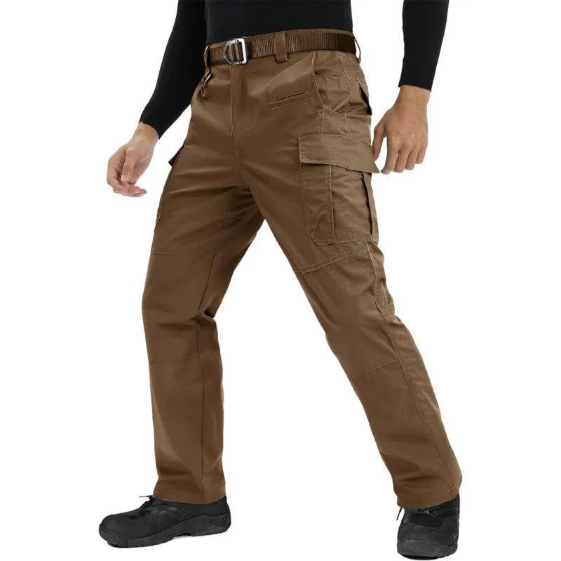 Men's 9 Pockets Ripstop Water Repellent Tactical Pants sold by Tacvasen