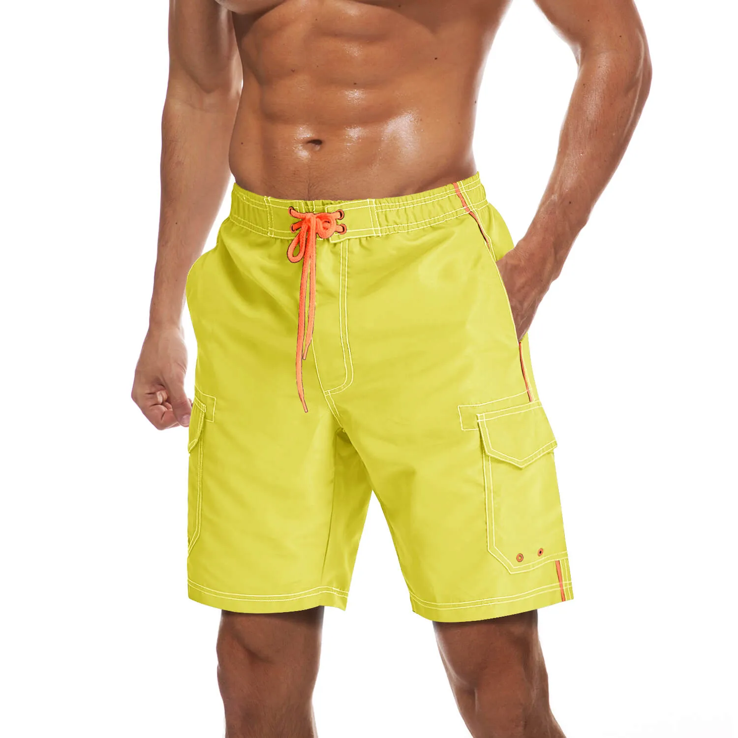 Men's Summer Swim Trunks Quick Dry Surf Boardshorts with Mesh Lining sold by Tacvasen product image thumbnail 5