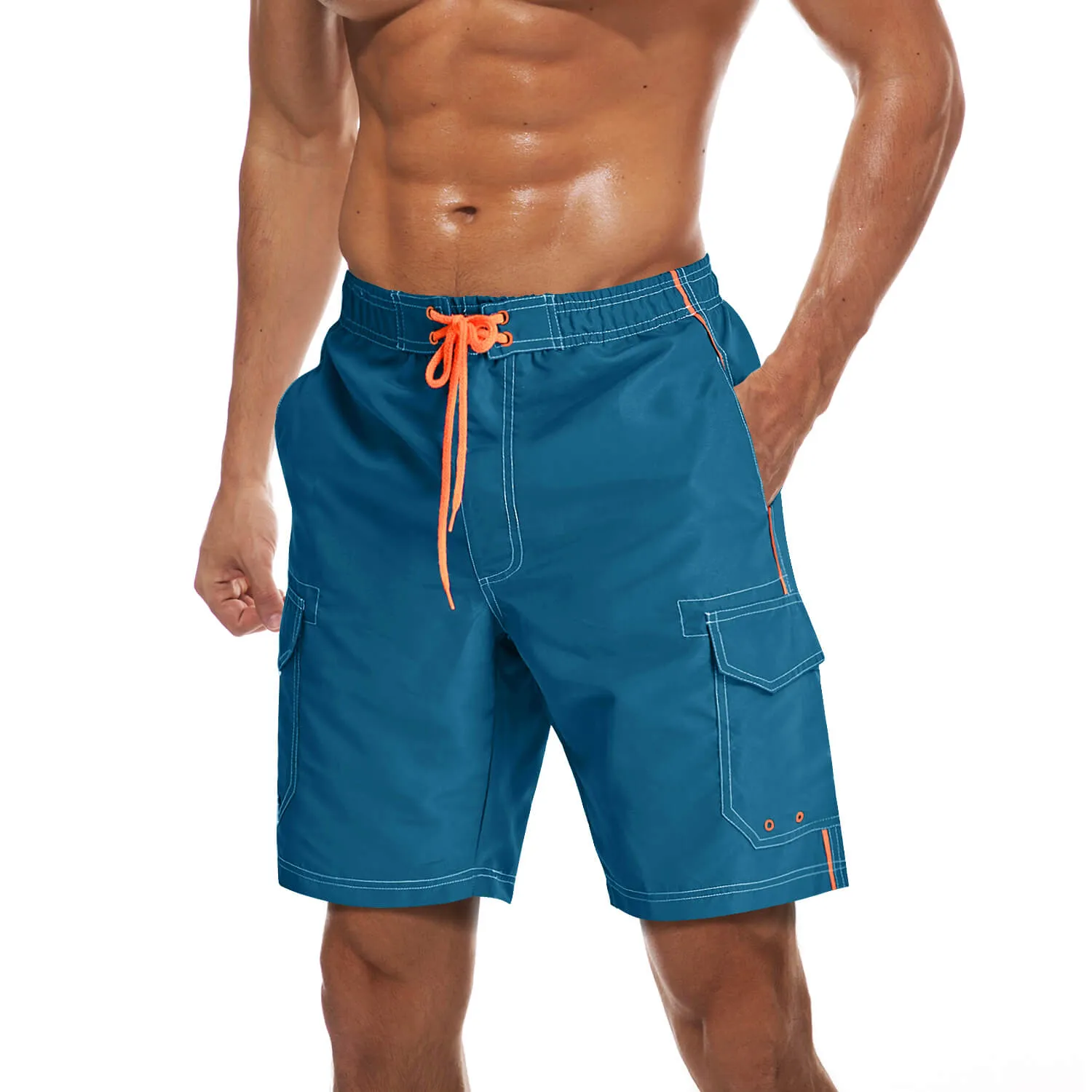 Men's Summer Swim Trunks Quick Dry Surf Boardshorts with Mesh Lining sold by Tacvasen product image thumbnail 3
