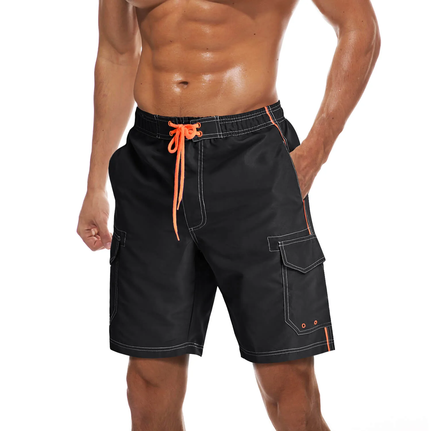 Men's Summer Swim Trunks Quick Dry Surf Boardshorts with Mesh Lining sold by Tacvasen product image thumbnail 2
