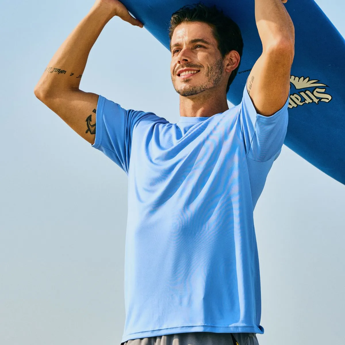 Men's Quick-Dry Sun Protection Rash Guard T-Shirts sold by Tacvasen product image thumbnail 3