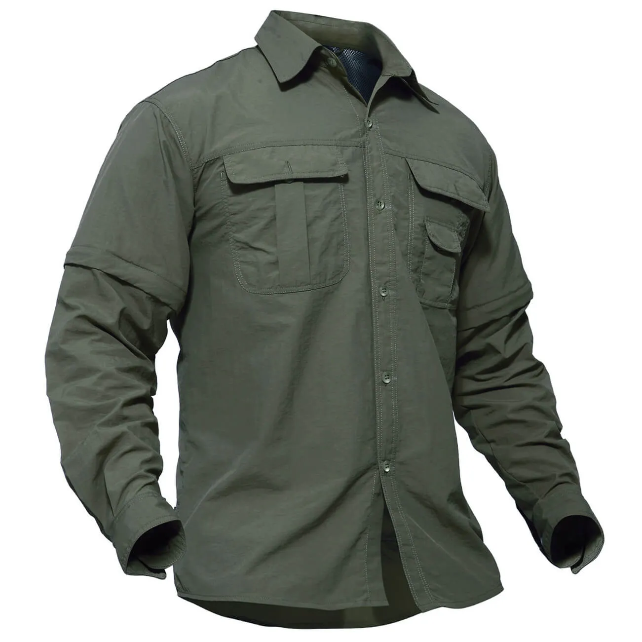 Men's Breathable Quick-Dry Convertible Outdoor Shirt sold by Tacvasen product image thumbnail 3