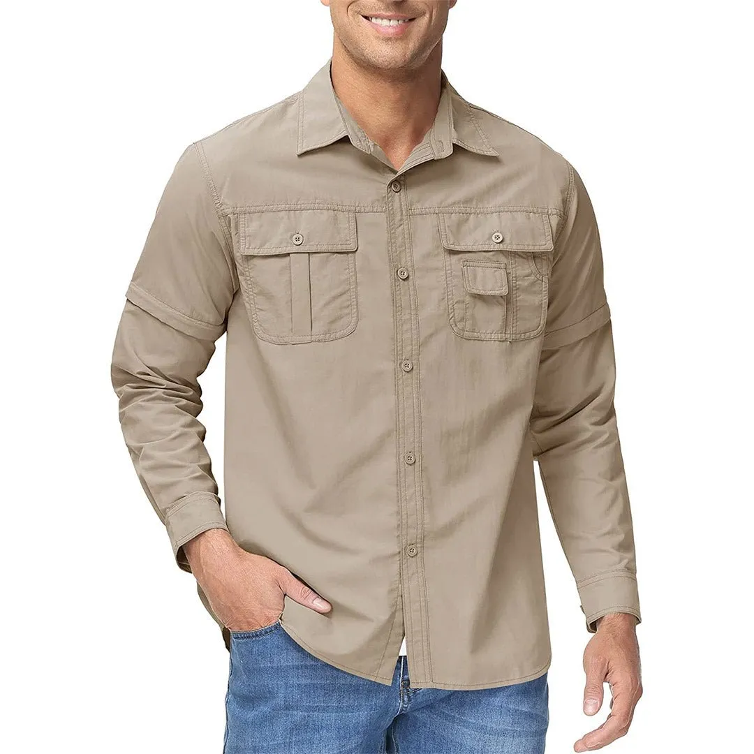 Men's Breathable Quick-Dry Convertible Outdoor Shirt sold by Tacvasen product image thumbnail 2