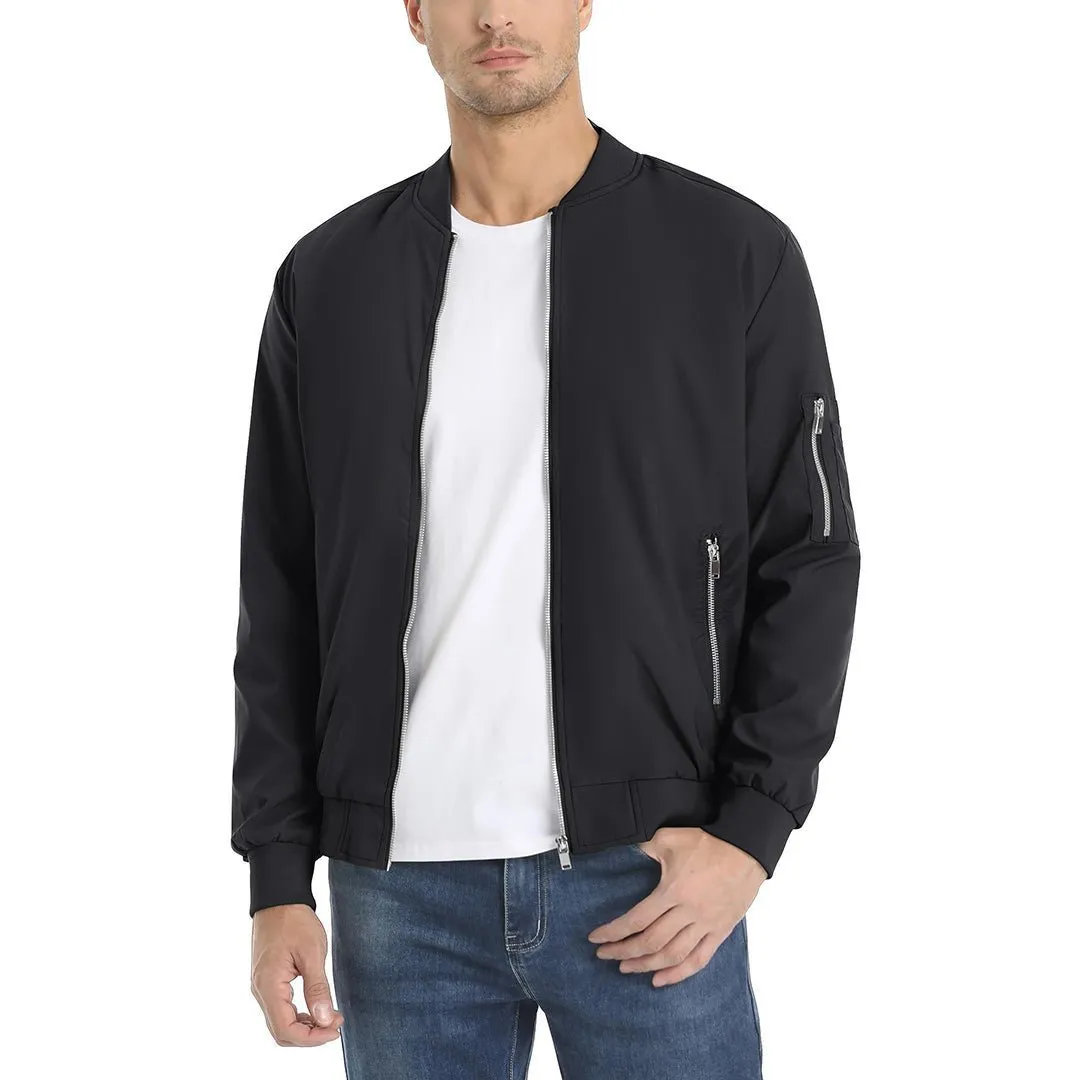 Men's Lightweight Bomber Jackets with Zip Pockets sold by Tacvasen product image thumbnail 2