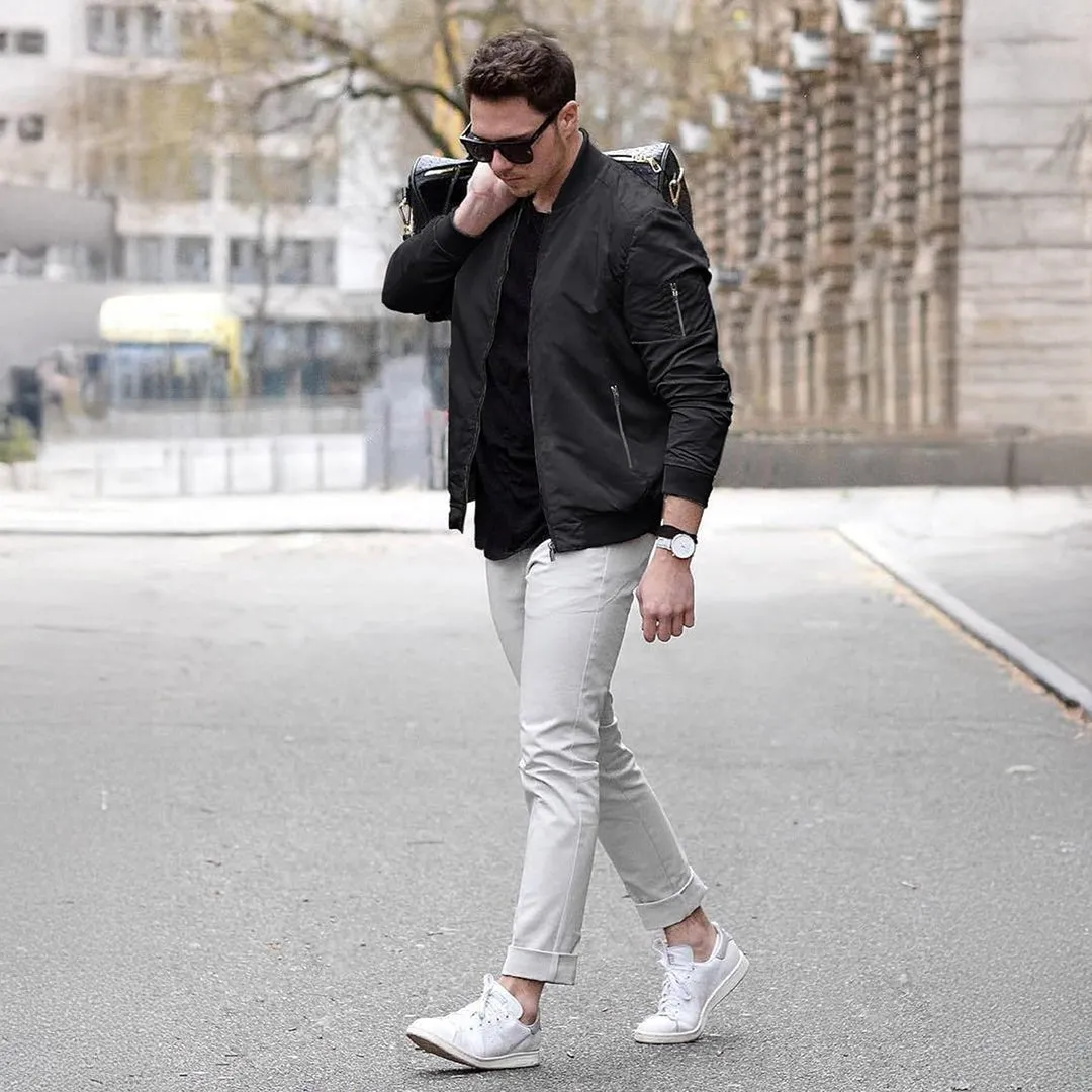 Men's Lightweight Bomber Jackets with Zip Pockets sold by Tacvasen product image thumbnail 4