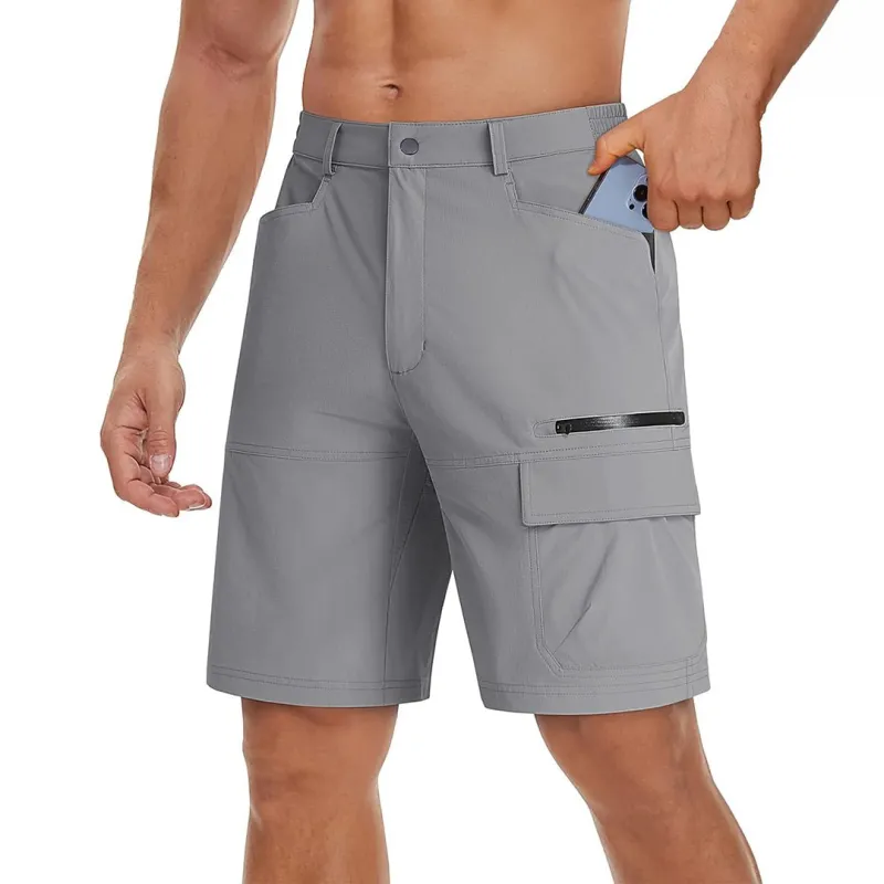 Men's Summer Outdoor Shorts Quick Dry Cargo for Hiking sold by Tacvasen