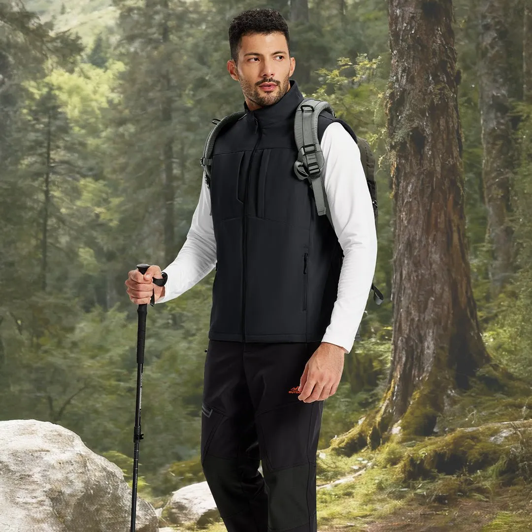 Men's Softshell Vest Windproof Waterproof Lightweight Jacket sold by Tacvasen product image thumbnail 4