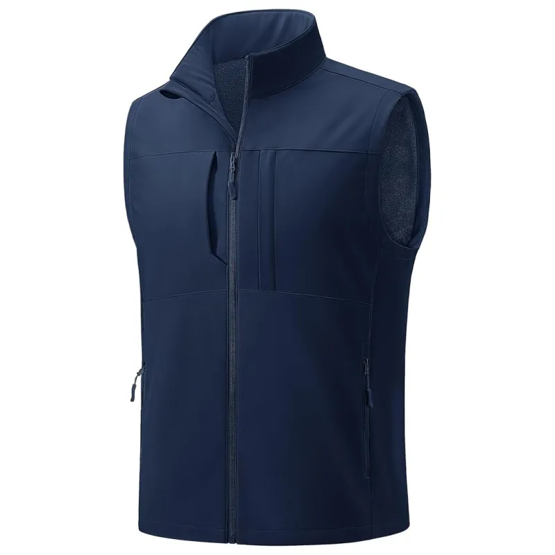 Men's Softshell Vest Windproof Waterproof Lightweight Jacket sold by Tacvasen