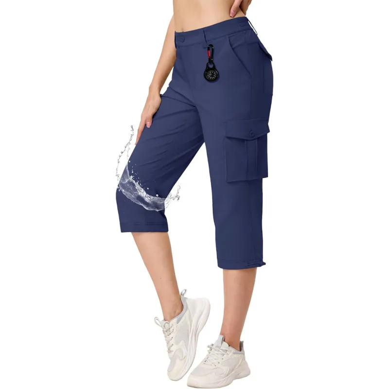 Women's Travel Lightweight Summer Cargo Capris sold by Tacvasen