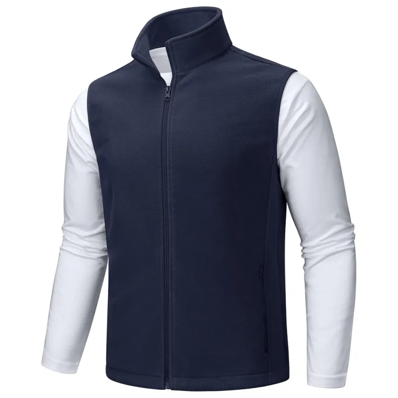 Men's Fleece Vest Sleeveless Outdoor Hiking Jacket sold by Tacvasen