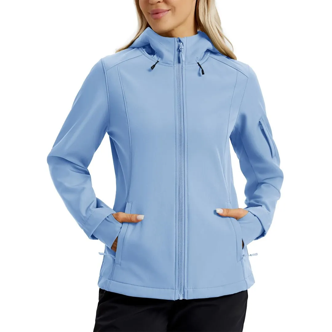 Women's Waterproof Softshell Hiking Hooded Jacket sold by Tacvasen product image thumbnail 2