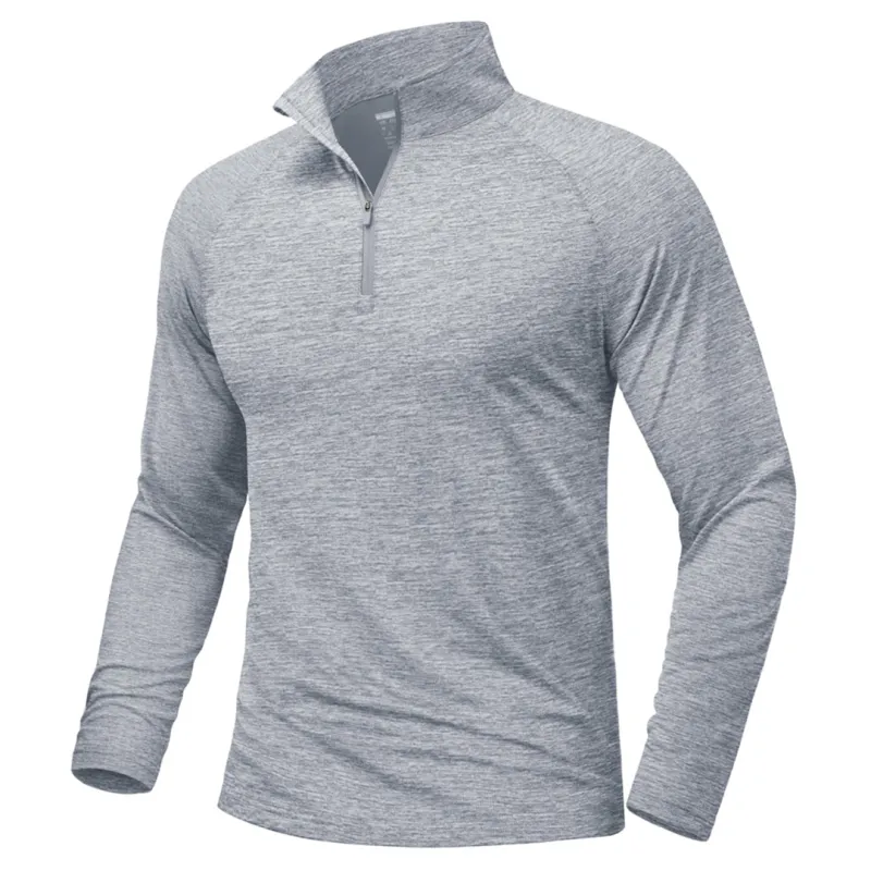 Men's UPF 50+ Quarter Zip Long Sleeve Shirt sold by Tacvasen