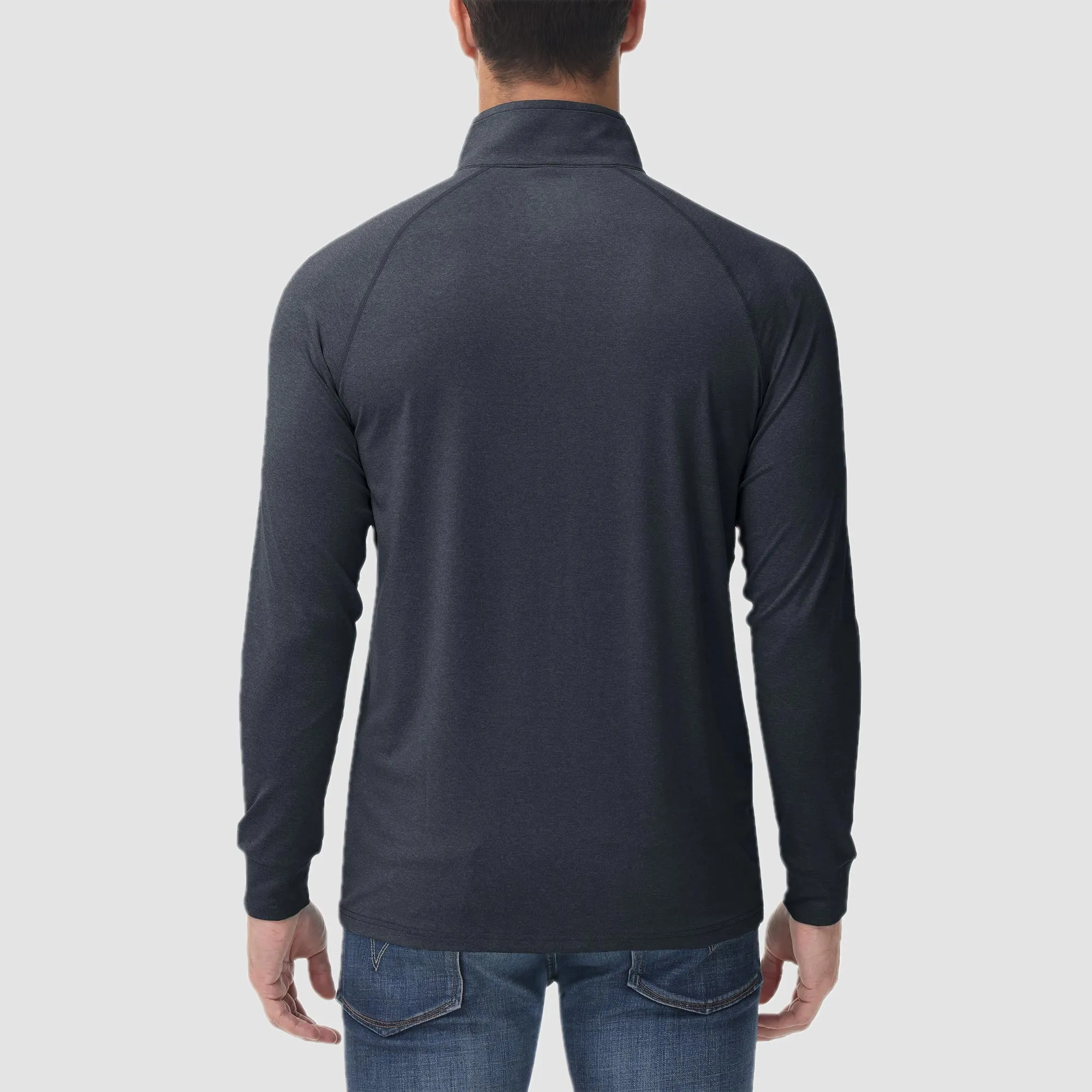 UPF 50+ Sun Protection Quarter Zip Long Sleeve Shirt sold by Tacvasen product image thumbnail 3