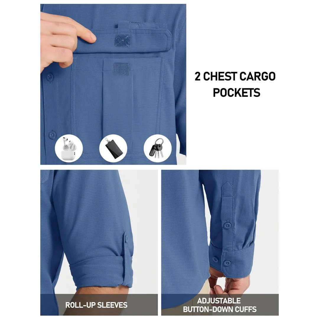Quick Dry Tactical Shirts UV Protection Hiking Shirt sold by Tacvasen product image thumbnail 5