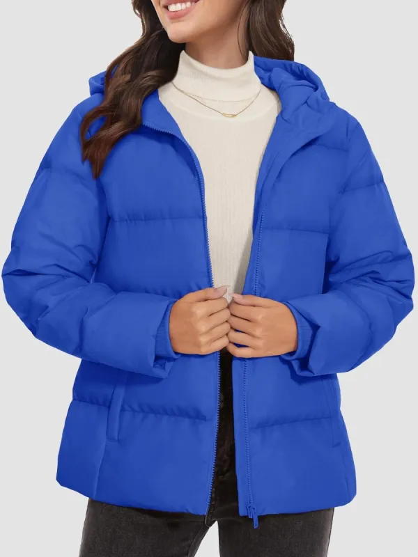 Women's Warm Hooded Down Jacket for Winter made by Tacvasen