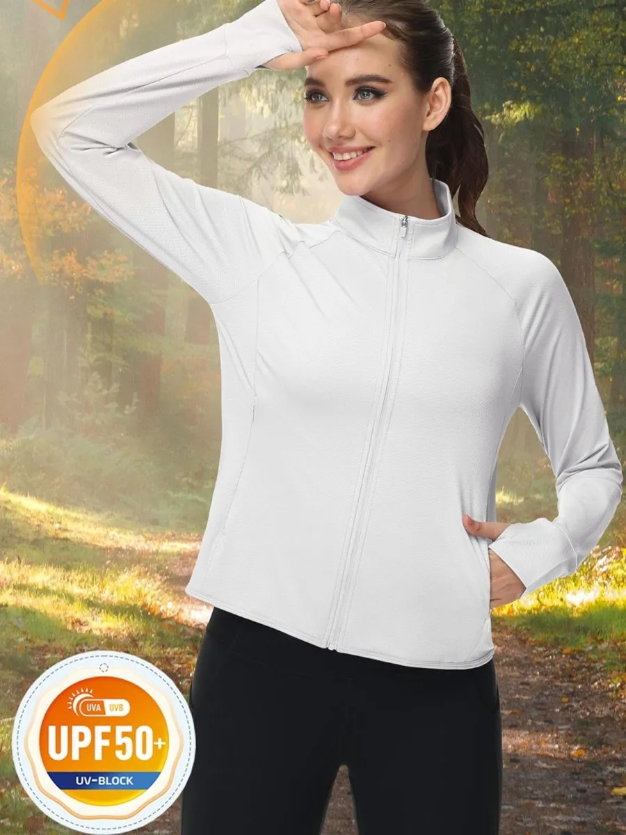 Women's UPF 50+ Lightweight Zip Up Jackets sold by Tacvasen product image thumbnail 4