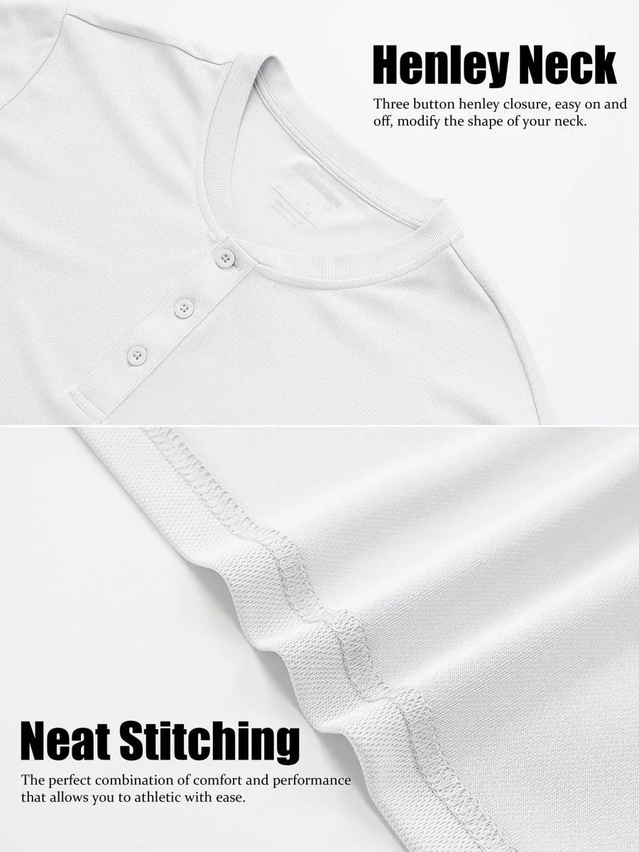 Men's Henley Shirt Short Sleeve T-shirts sold by Tacvasen product image thumbnail 4