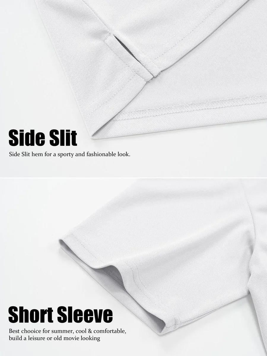 Men's Henley Shirt Short Sleeve T-shirts sold by Tacvasen product image thumbnail 5