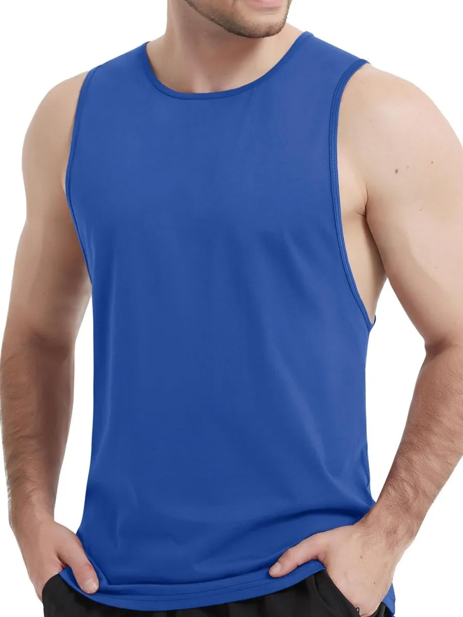 Men's Tank Tops Cotton Sleeveless Wide-Armhole Shirt sold by Tacvasen product image thumbnail 3