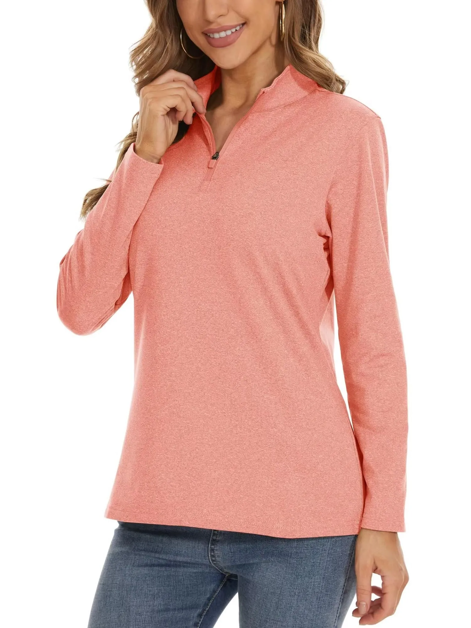 Women's Golf Pullover 1/4 Zip Fleece Sweatshirt sold by Tacvasen product image thumbnail 5
