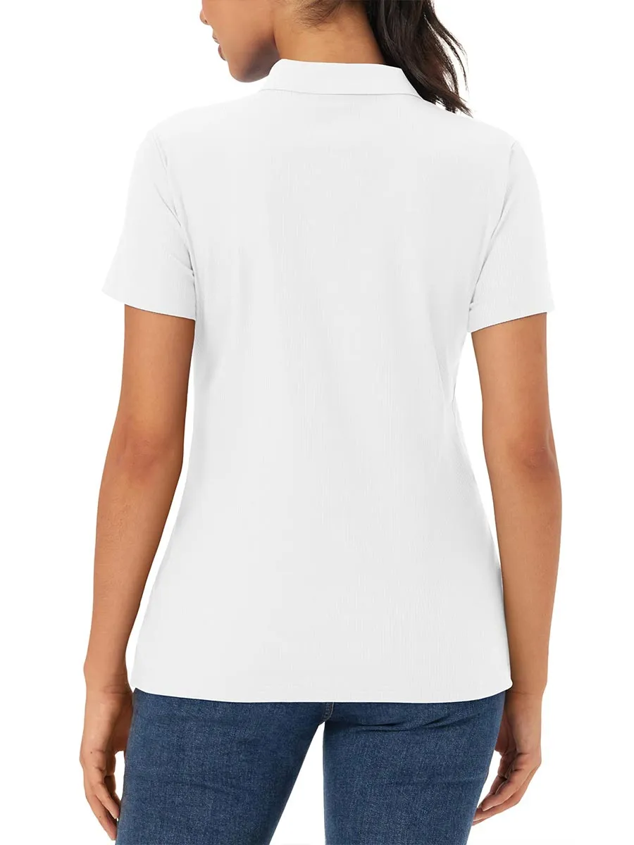 Women's Polo Sun Protection UV SPF Outdoor Short Sleeve sold by Tacvasen product image thumbnail 4