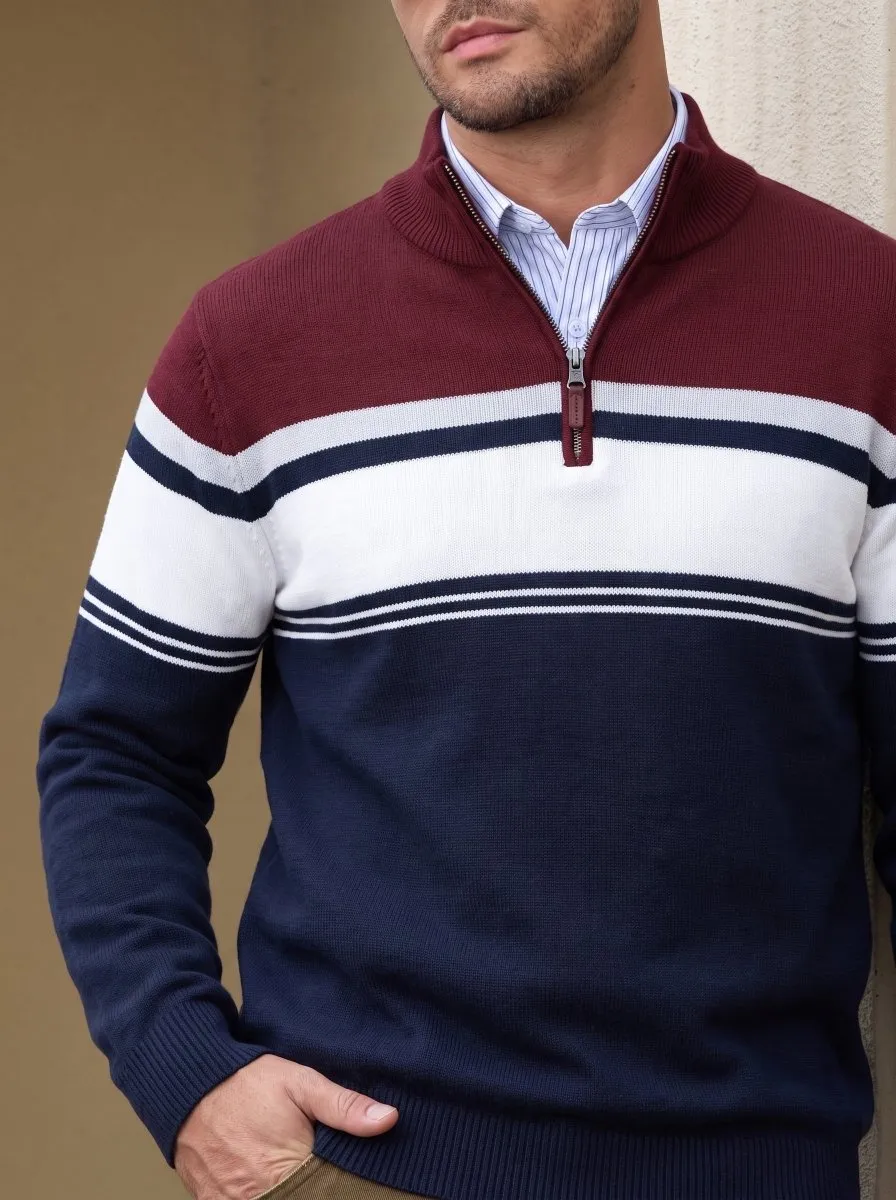 Men's Sweaters 1/4 Zip Cotton Sweater sold by Tacvasen product image thumbnail 5