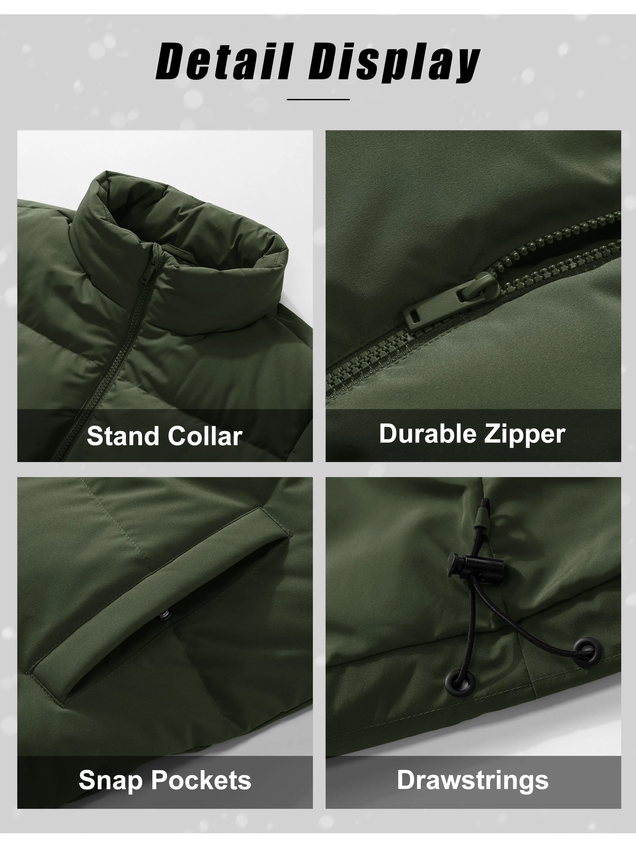 Women's Winter Down Puffer Jackets sold by Tacvasen product image thumbnail 5
