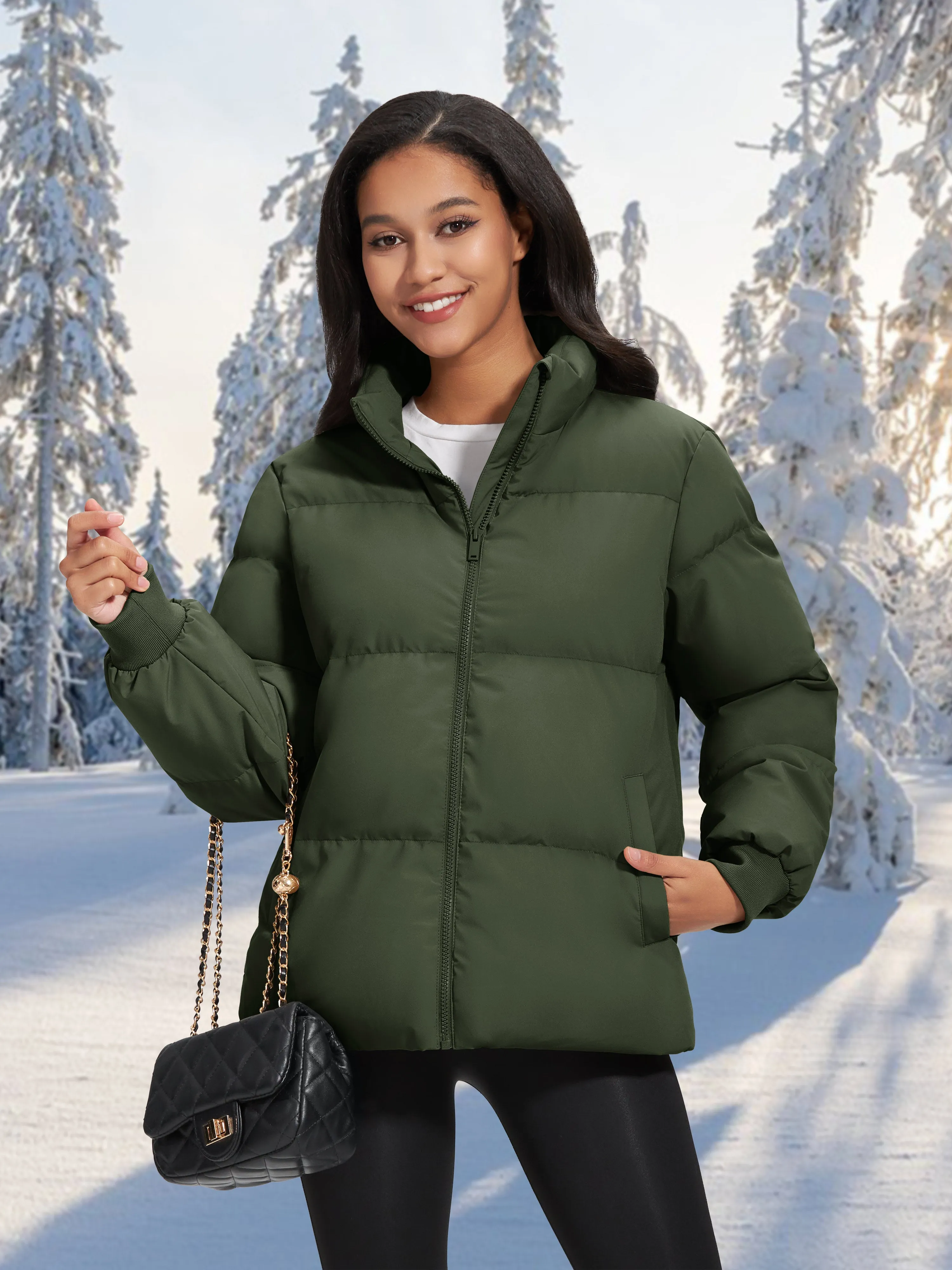 Women's Winter Down Puffer Jackets sold by Tacvasen product image thumbnail 4