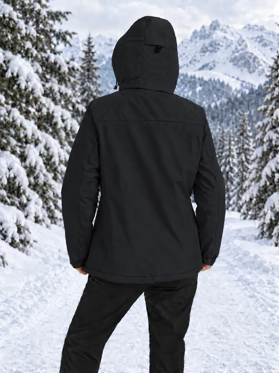 Women's Waterproof Ski Snow Warm Fleece Lined Jacket sold by Tacvasen product image thumbnail 4