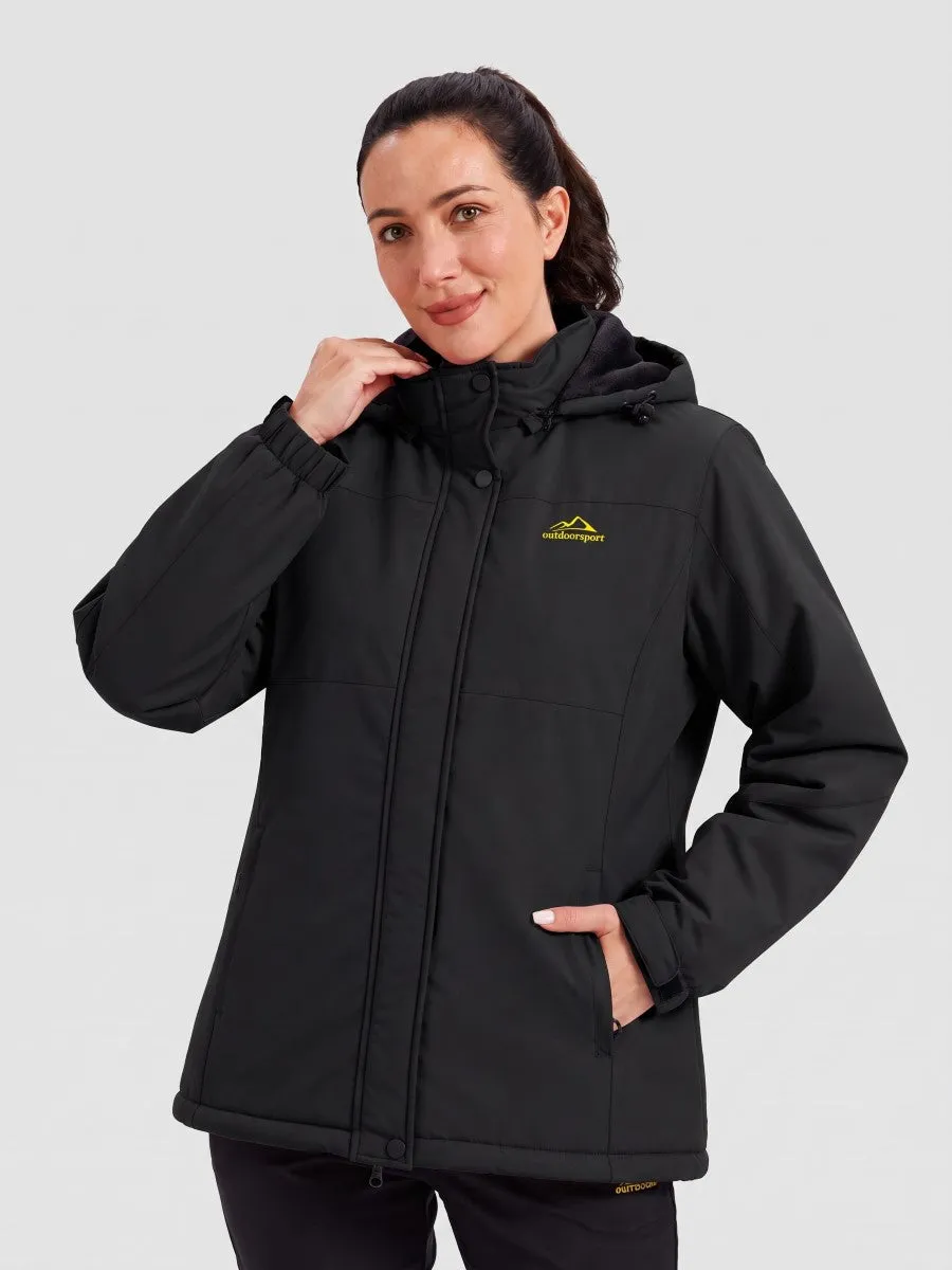 Women's Waterproof Ski Snow Warm Fleece Lined Jacket sold by Tacvasen