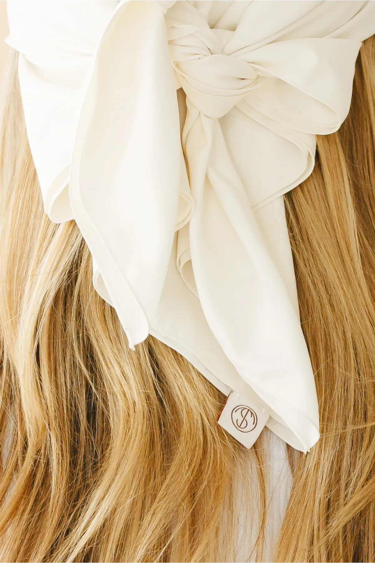 The Sunscarf in Cream sold by Tied Sunwear product image thumbnail 4