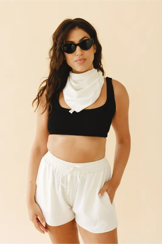 The Sunscarf in Cream sold by Tied Sunwear