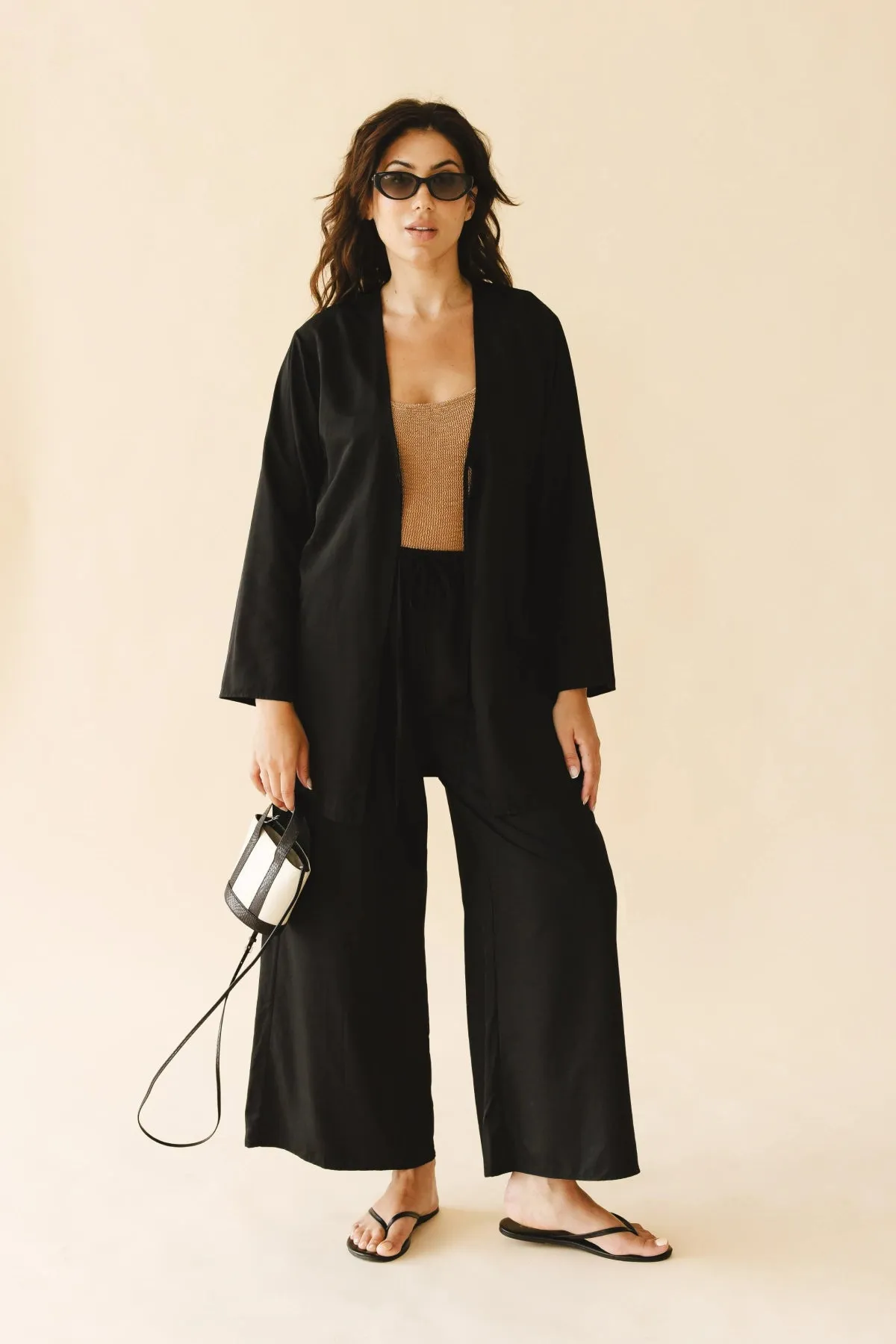 Lettie Front-Tie Top in Black sold by Tied Sunwear product image thumbnail 5