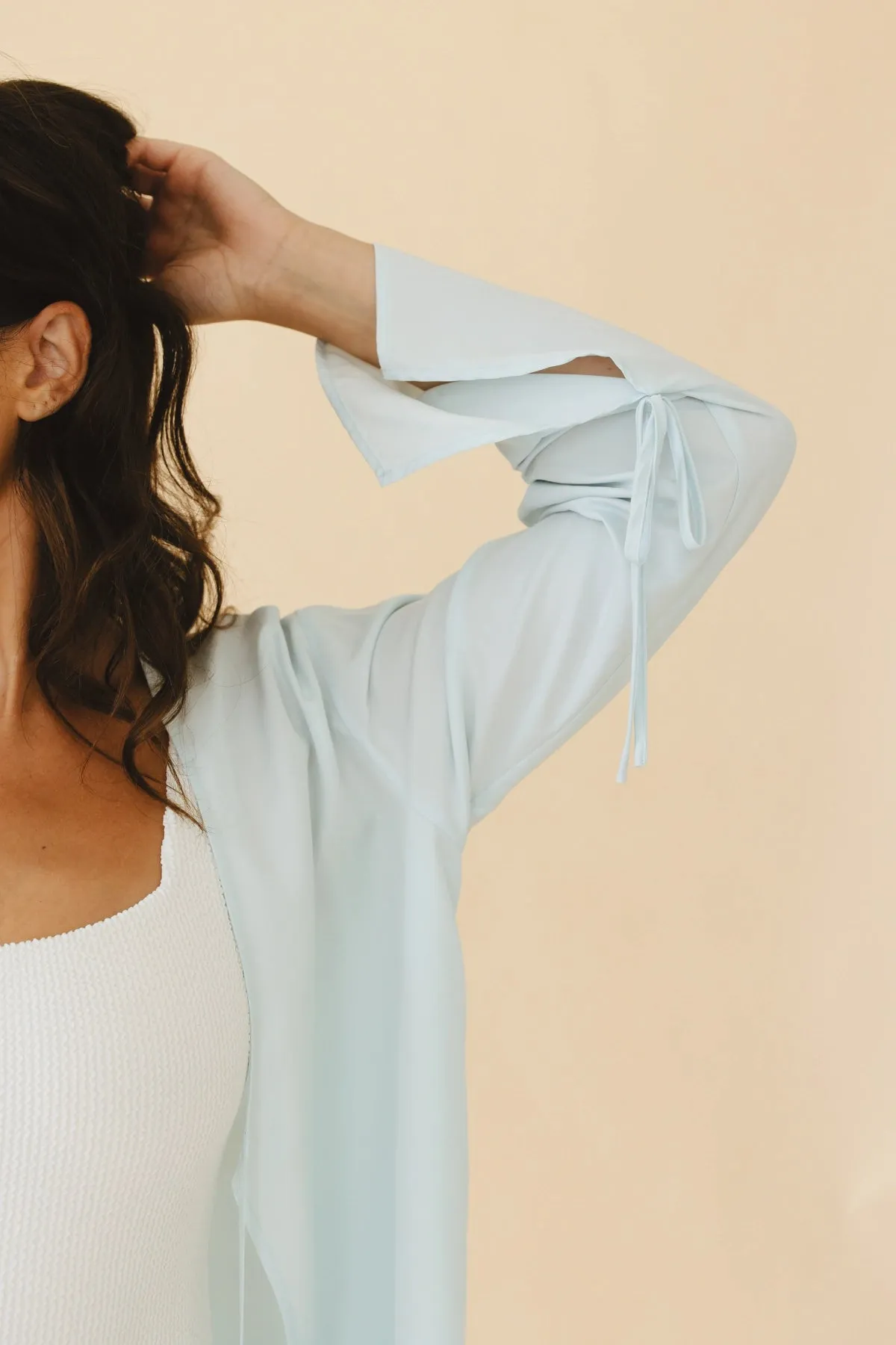 Lettie Front-Tie Top in Blue sold by Tied Sunwear product image thumbnail 5