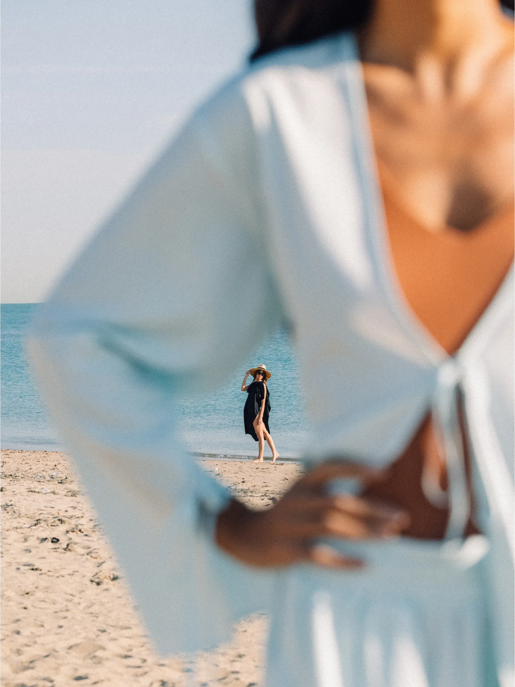 Lettie Front-Tie Top in Blue sold by Tied Sunwear product image thumbnail 2