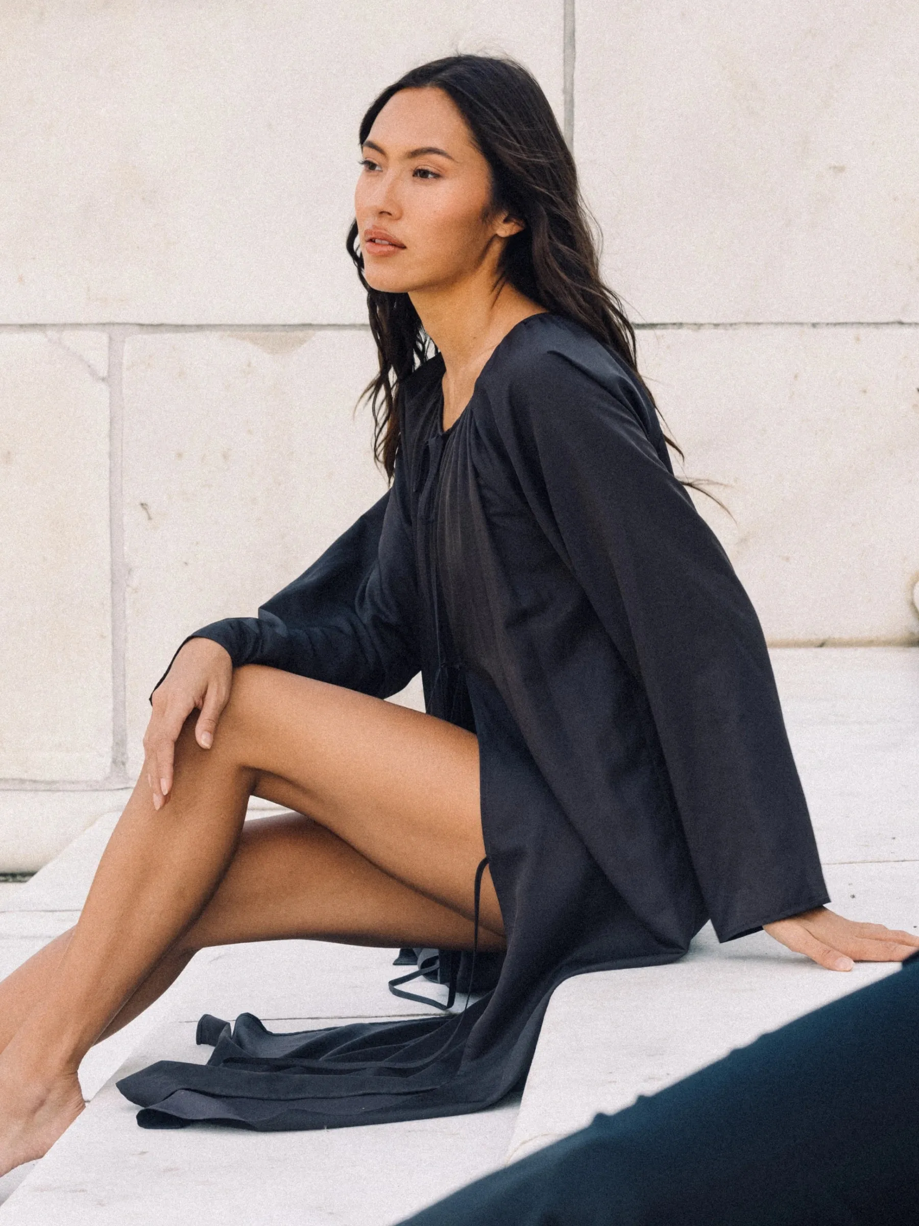 Naomi Front-Tie Dress in Brown sold by Tied Sunwear product image thumbnail 5