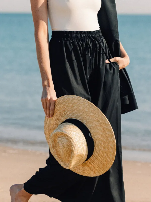 Karie Wide Leg Pants in Black sold by Tied Sunwear