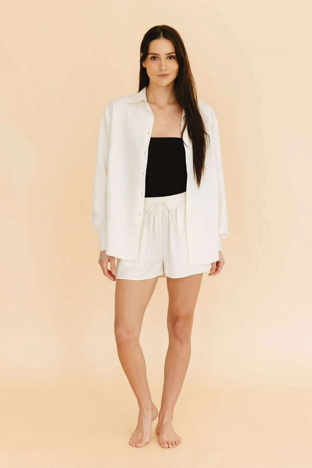 Cindy Button-Down Shirt in Cream sold by Tied Sunwear product image thumbnail 5