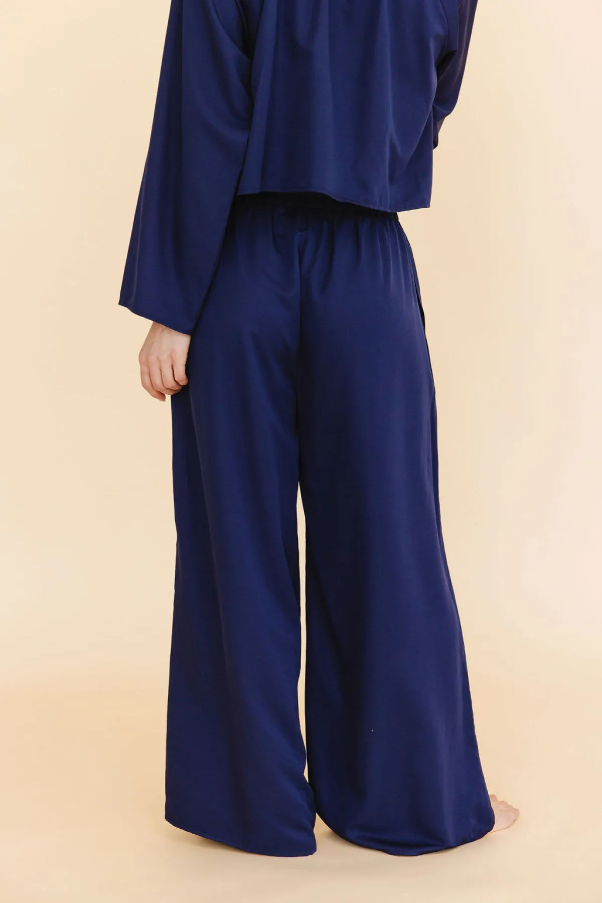 Karie Wide Leg Pants in Navy sold by Tied Sunwear product image thumbnail 5
